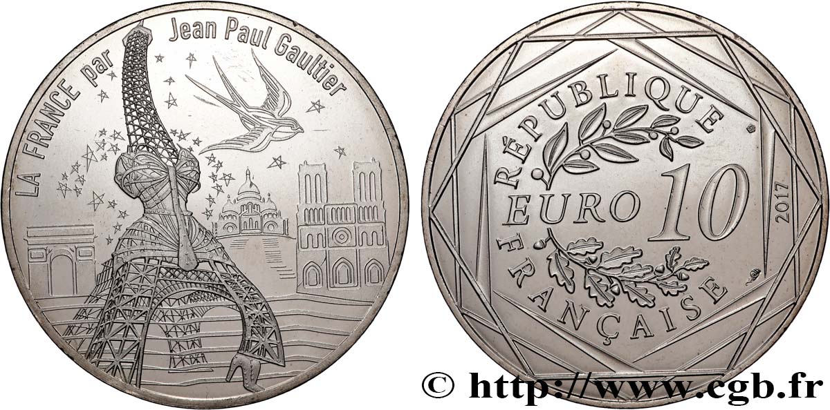 Gaultier Eiffel tower coin